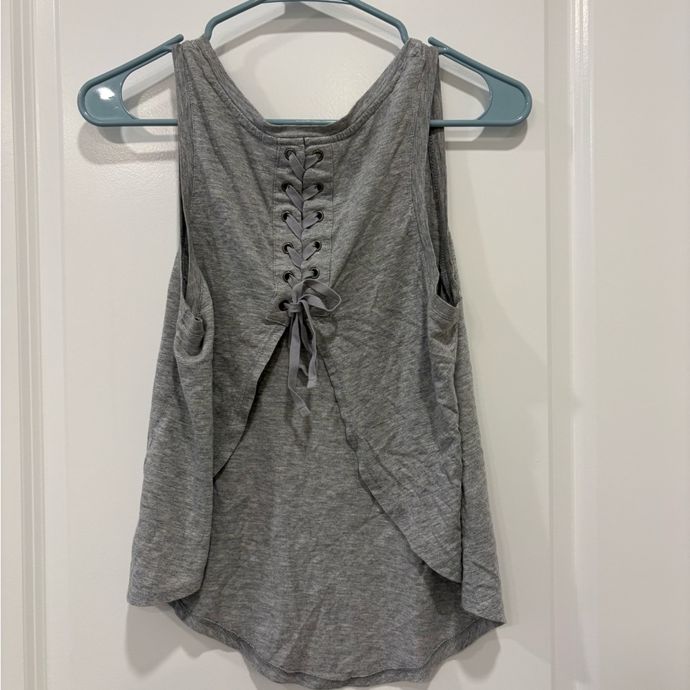 Fabletics Heather Gray Tank Top